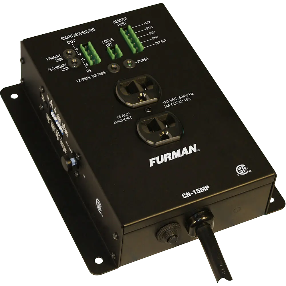 Furman CN-15MP 15A Remote Power Sequencer | Contractor Series Furman CN-15MP 15A Remote Power Sequencer | Contractor Series