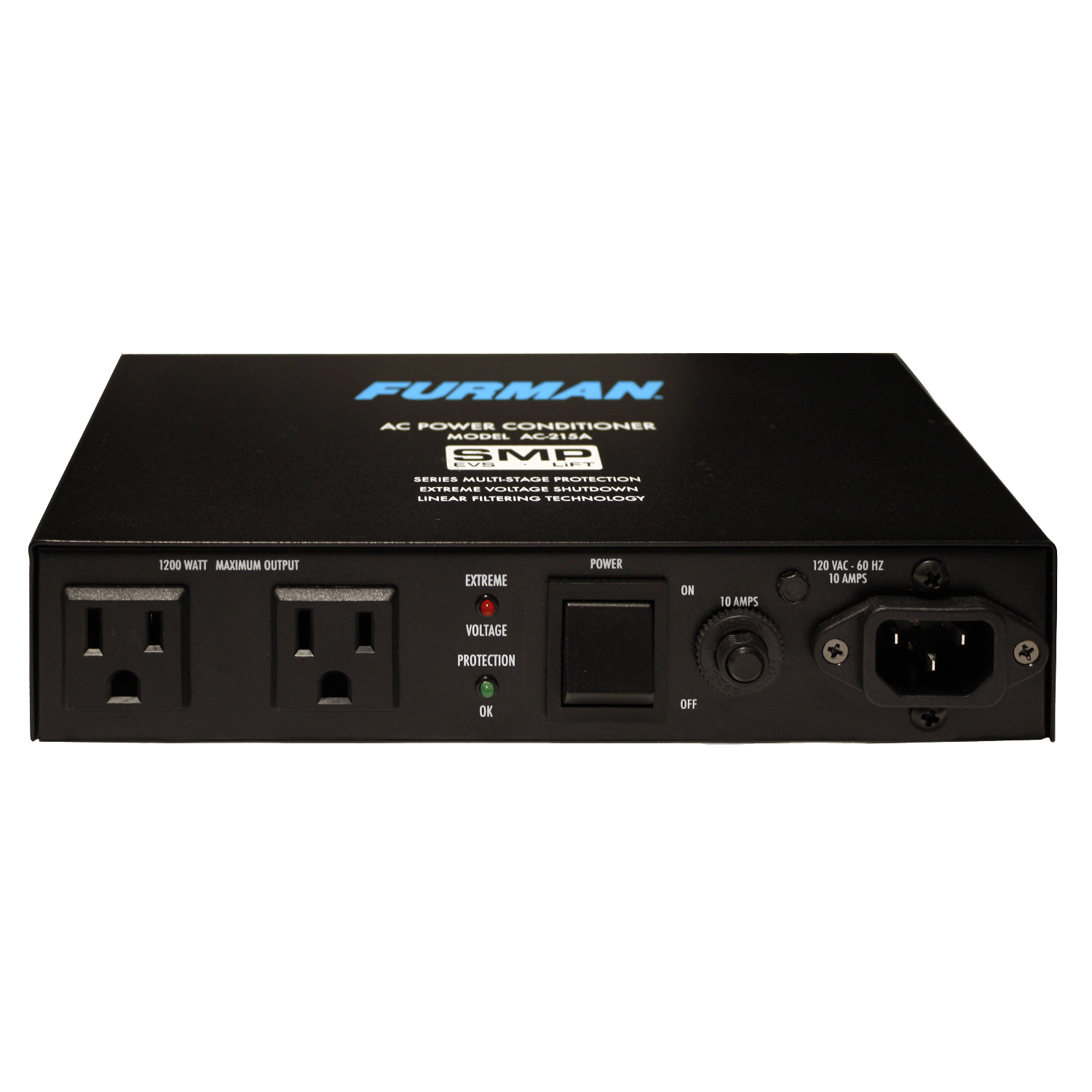 10A Two Outlet Power Conditioner (AC - 215A) - Furman - 10A Two Outlet Power Conditioner (AC - 215A)