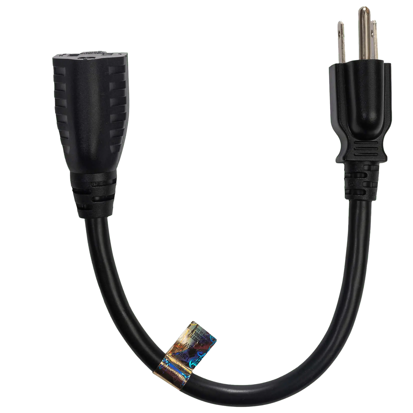 Furman 15-EXT1 Power Extension Cable – 13 Amp, 1 Foot, NEMA 5-15P to 5-15R