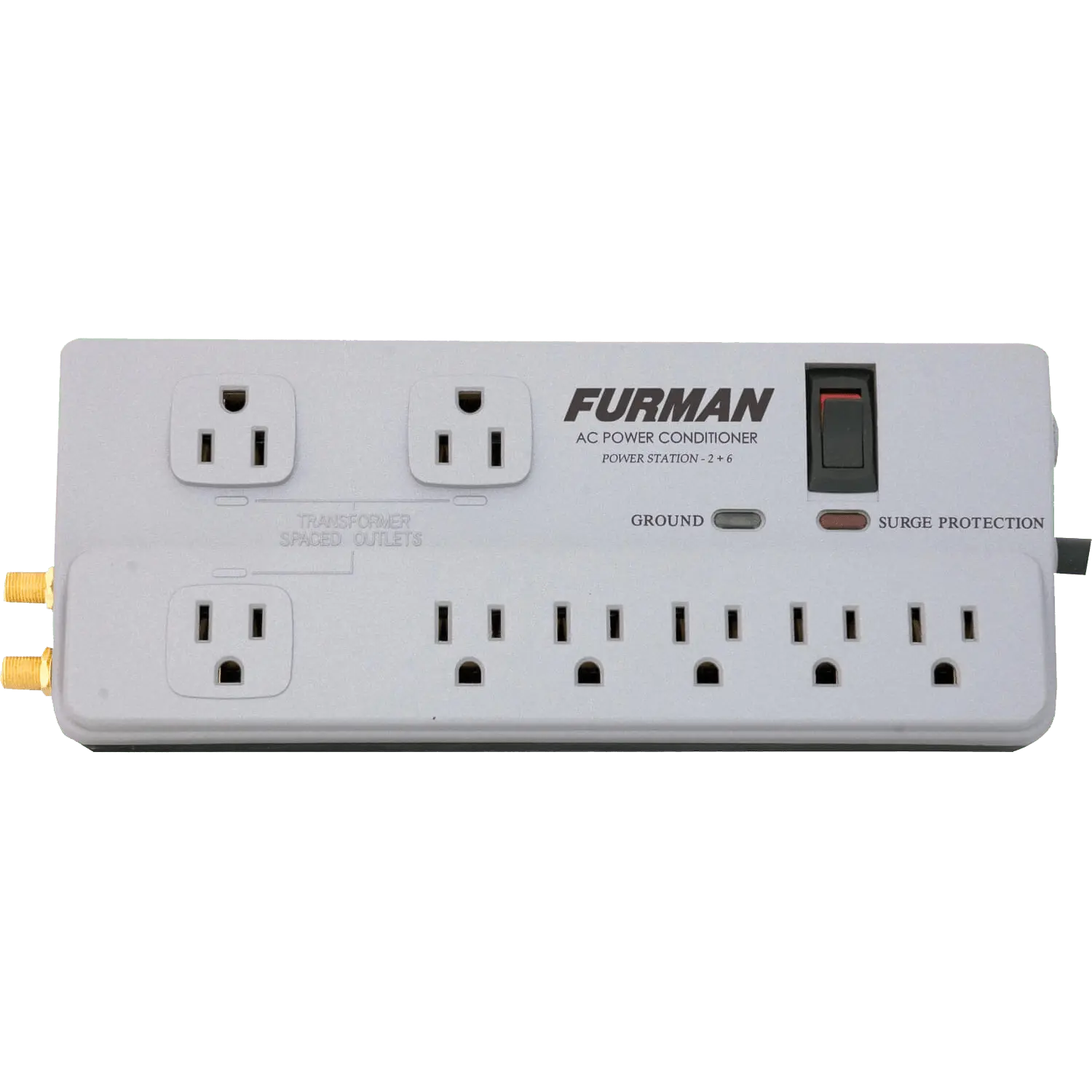 15A 8 Outlet Surge Suppressor Strip (PST-2+6) - Furman Power Conditioner, Voltage Regulator, Home Theater Power 1