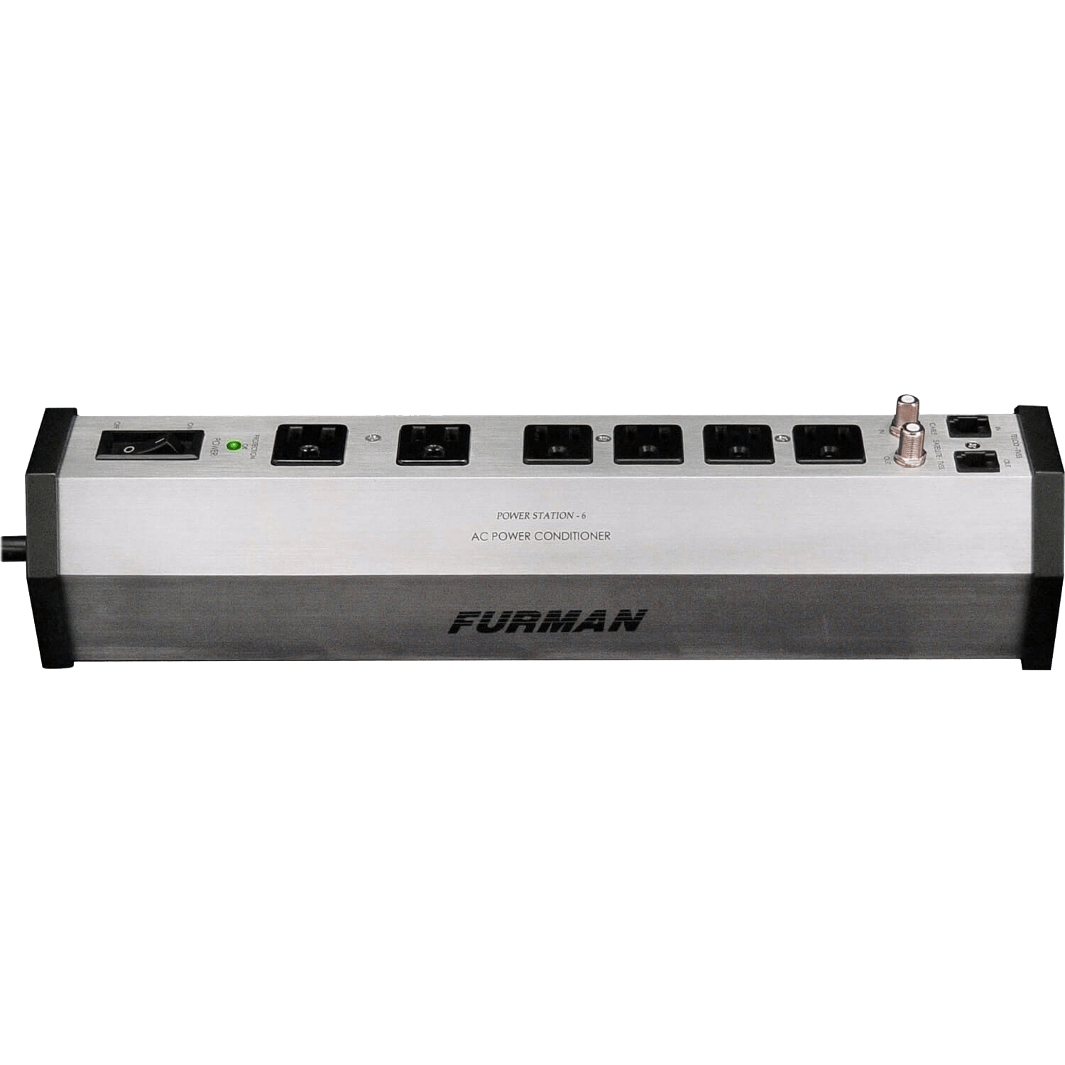 15A 6 Outlet Surge Suppressor Strip (PST-6) - Furman Power Conditioner, Voltage Regulator, Home Theater Power 1