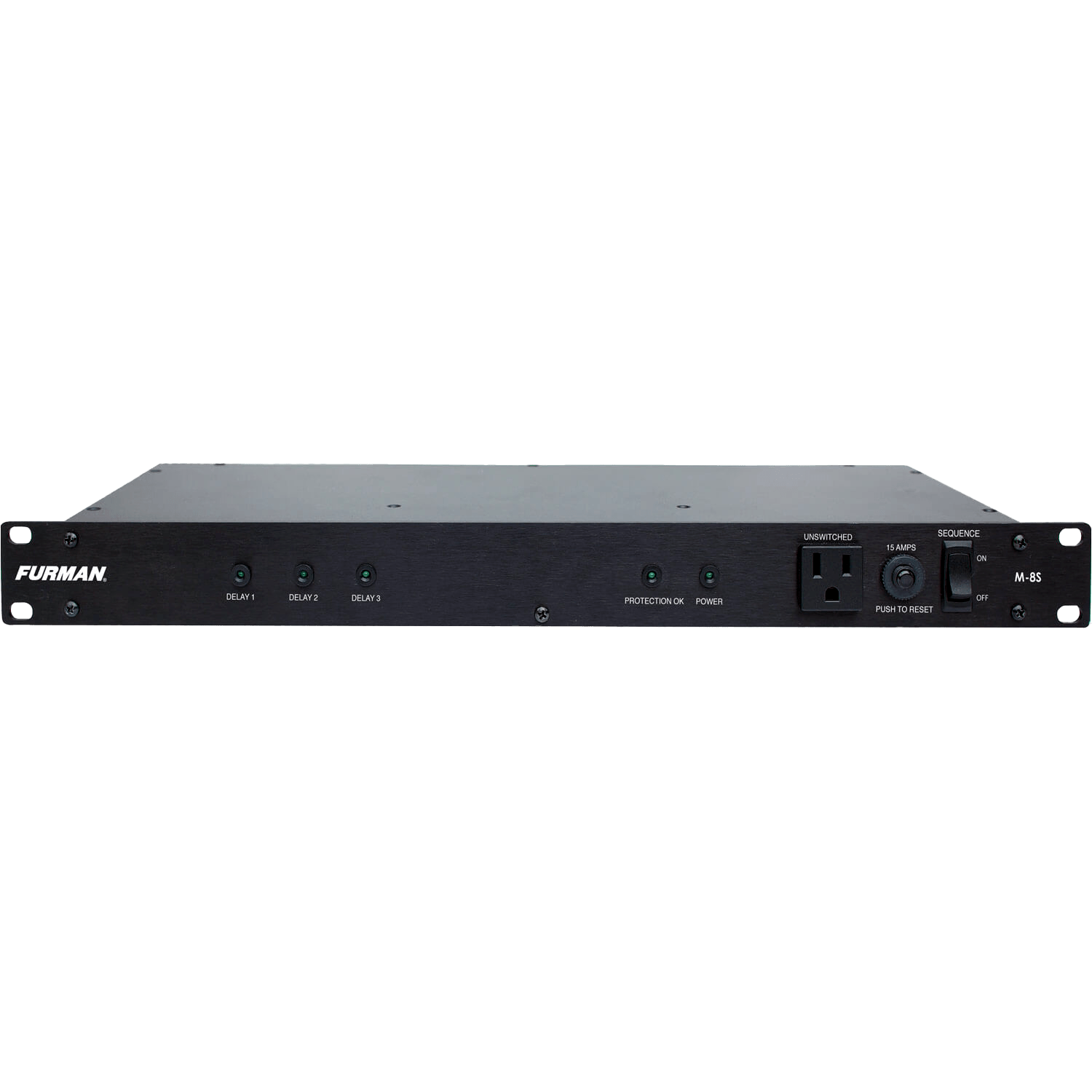 15A Standard Power Conditioner with Sequencer (M-8S) - Furman Power Conditioner, Voltage Regulator, Home Theater Power - 1