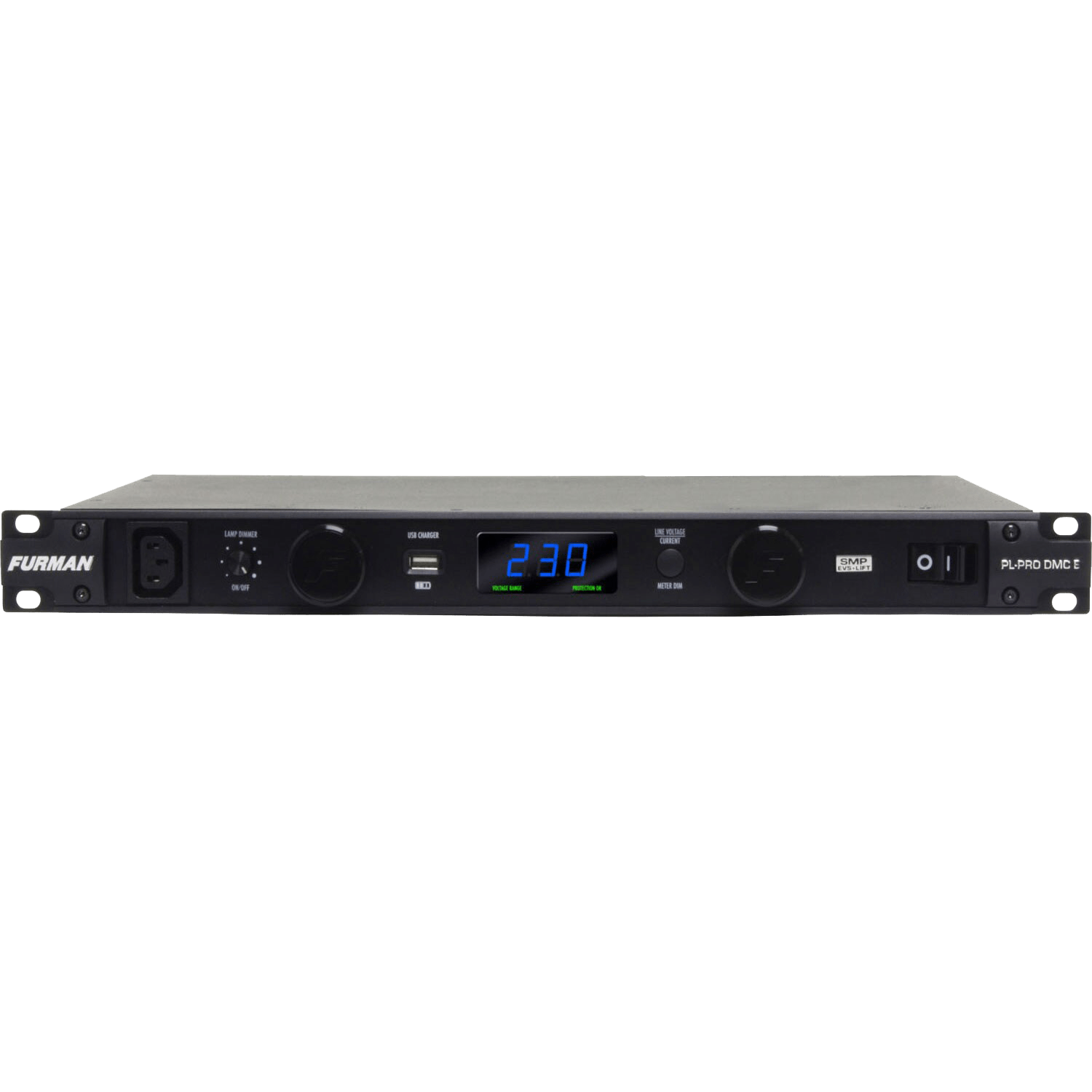 16A Power Conditioner with Lights, Volt/Ammeter, 220V-240V (PL-PRO DM C E) - Furman Power Conditioner, Voltage Regulator - 1