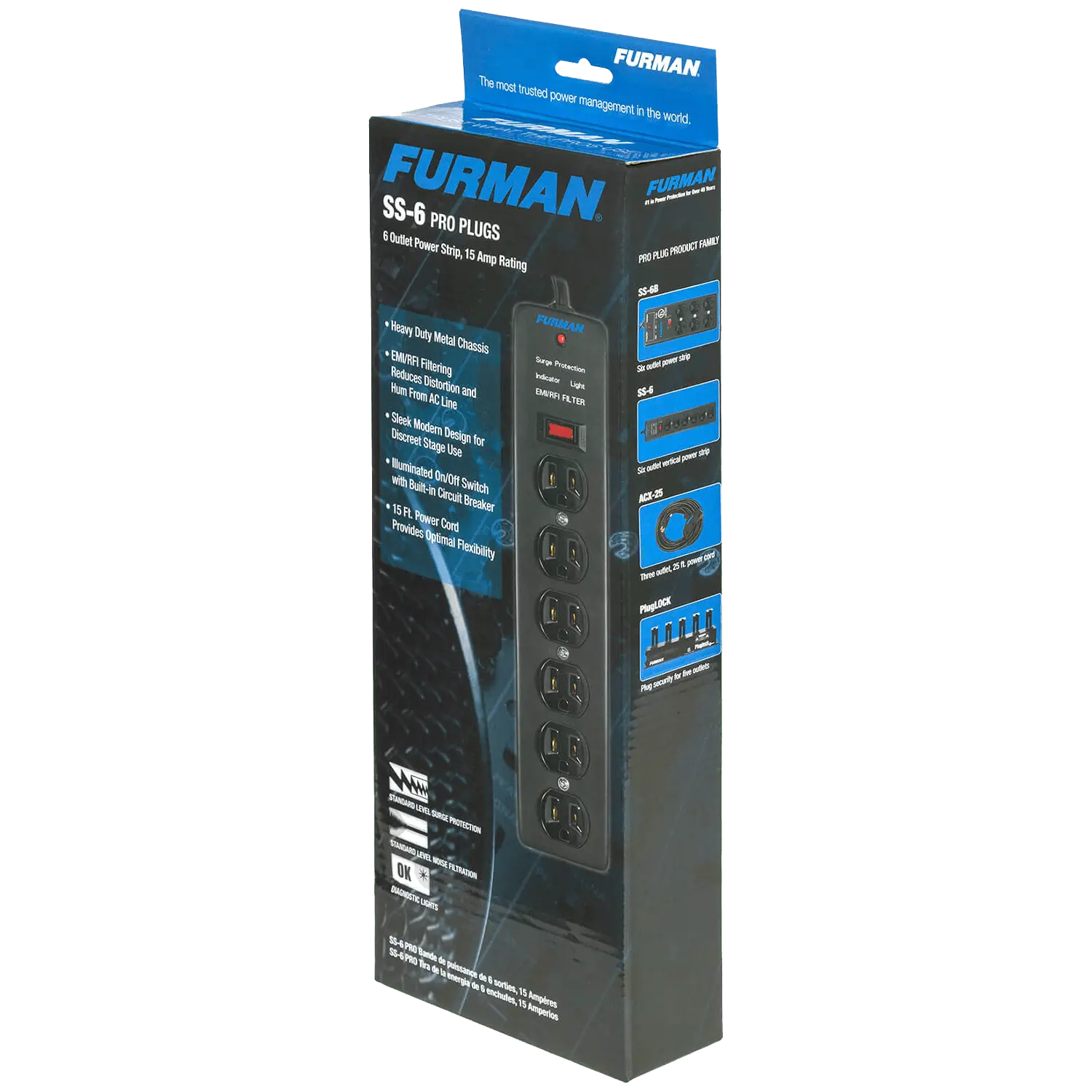 Furman SS-6 Power Strip – Advanced Surge Protection
