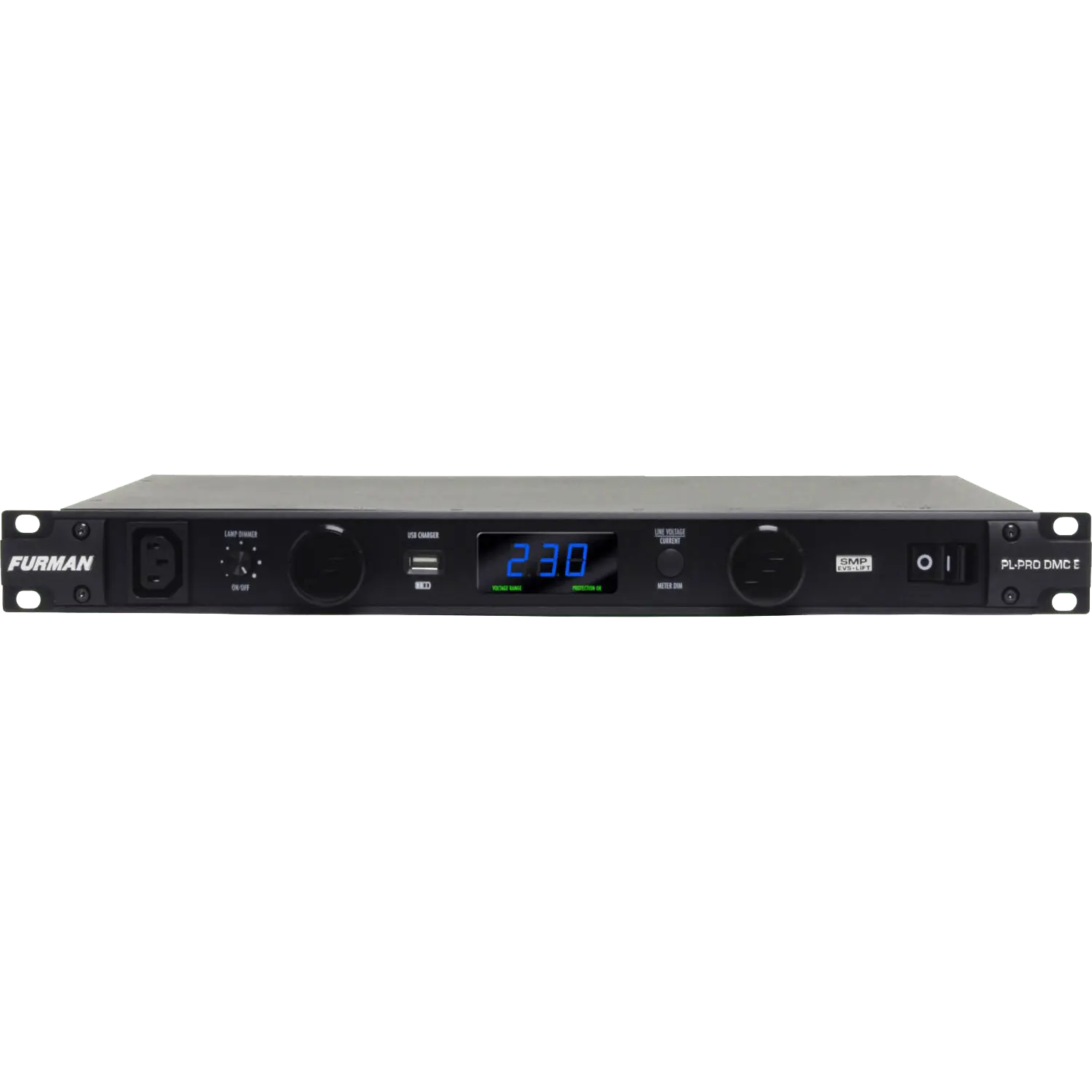 16A Power Conditioner with Lights, Volt/Ammeter, 220V-240V (PL-PRO DM C E) - Furman Power Conditioner, Voltage Regulator - 1