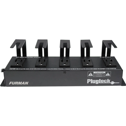 15A Power Distribution Strip (No Surge Protection), 5 Spaced Outlets W/Brackets, 5Ft Cord (PLUGLOCK) - Furman Power 1