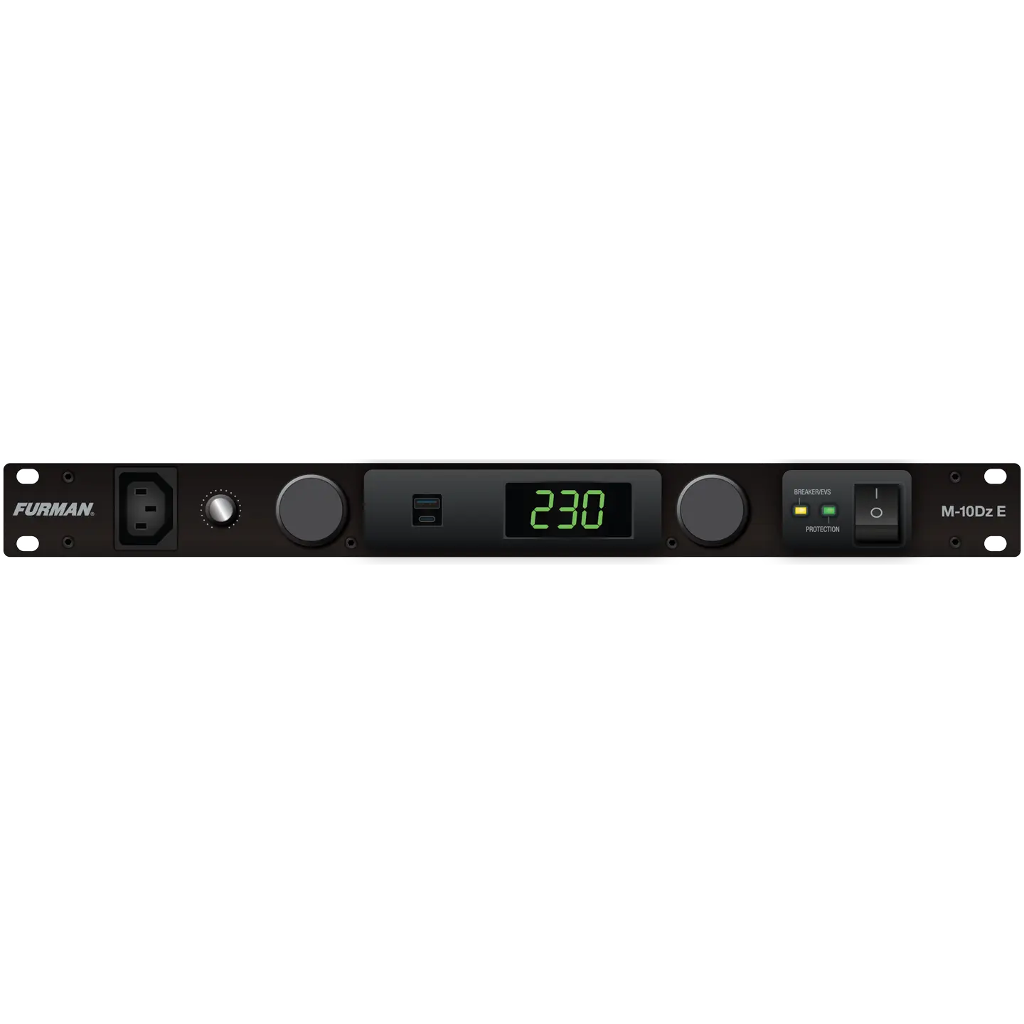 Merit Z Series M-10Dz E 10A Power Conditioner with EVS Surge Protection, RGBW Lights, Dynamic Voltmeter & USB Charging  Furman
