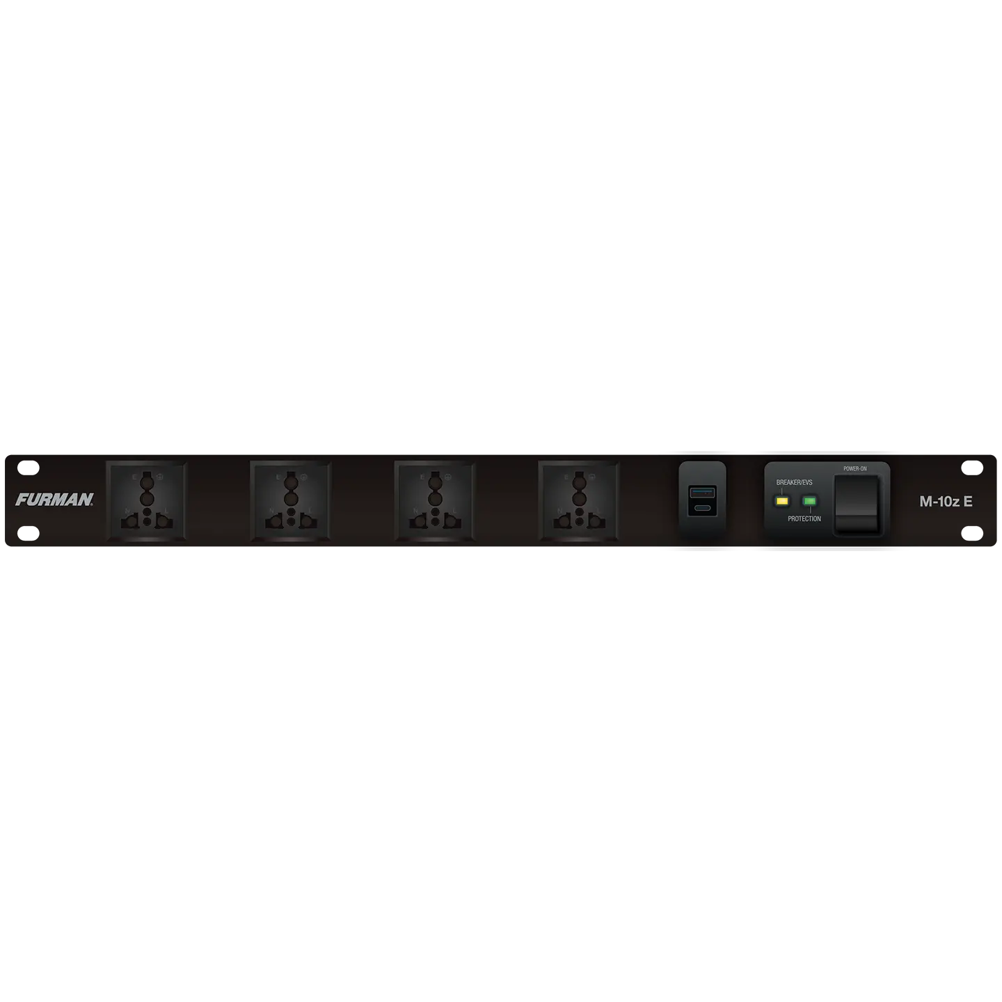 Merit Z Series M-10z E 10A Power Conditioner with EVS Surge Protection and USB Charging  Furman
