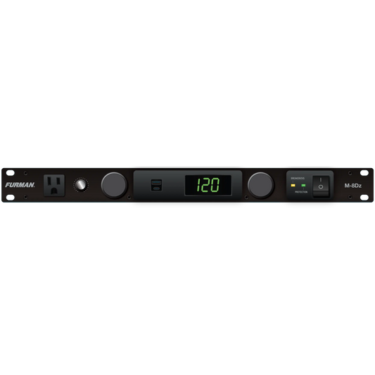 Merit Z Series M-8Dz 15A Power Conditioner with Pull-out Lights, Digital Voltmeter, and EVS Surge Protection  Furman