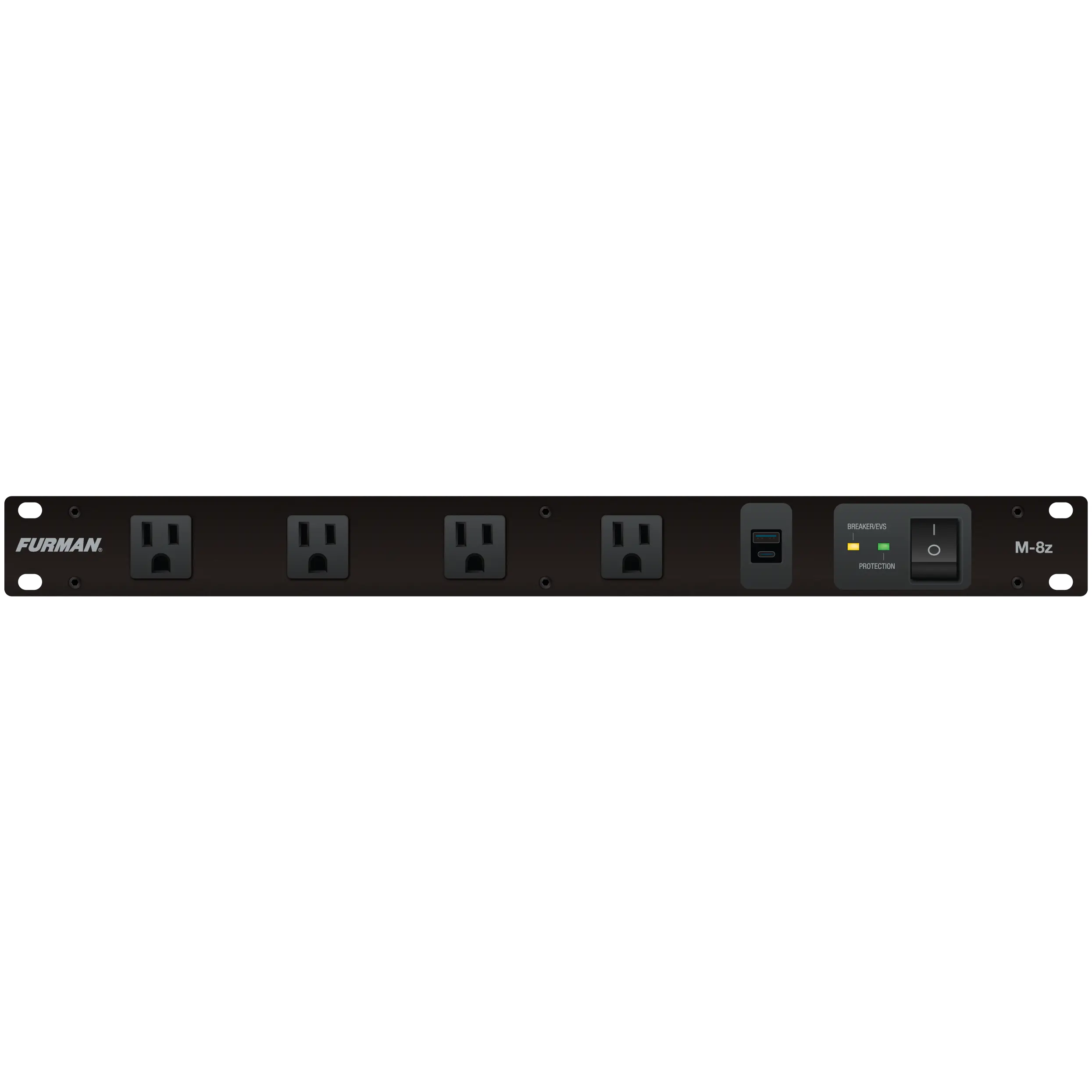 Merit Z Series M-8z 15A Power Conditioner with EVS Surge Protection and USB Charging  Furman