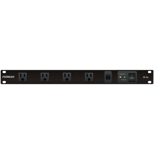 Merit Z Series M-8z 15A Power Conditioner with EVS Surge Protection and USB Charging  Furman