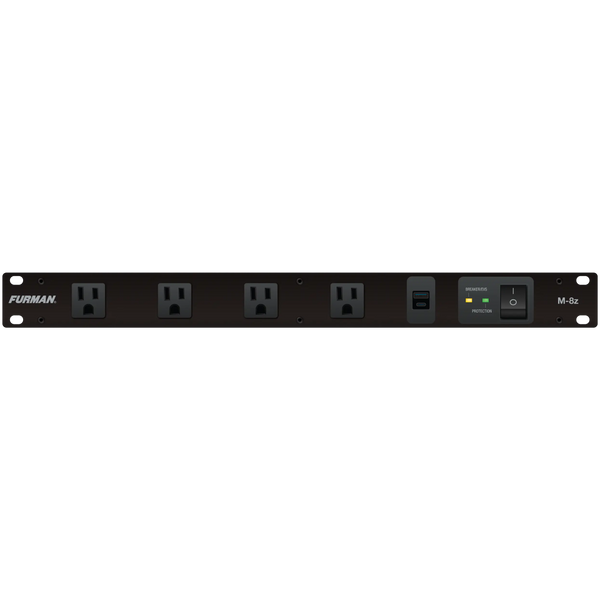 Merit Z Series M-8z Power Conditioner with EVS & USB Charging – Furman