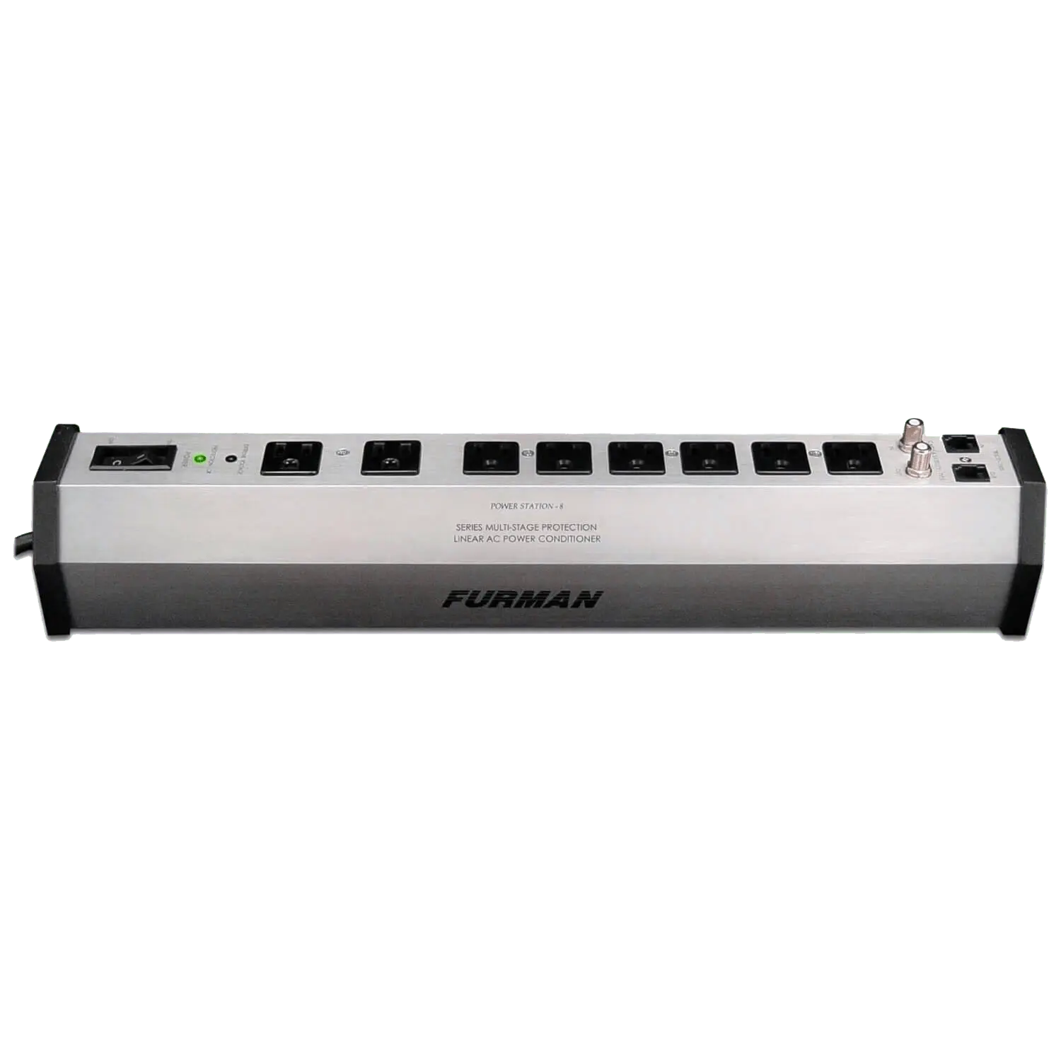 15A 8 Outlet Surge Suppressor Strip w/SMP, LiFT and EVS (PST-8) - Furman Power, Voltage Regulator, Home Theater Power 1