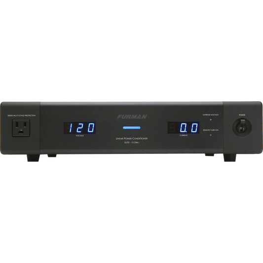 Conditioner Power HT 15A Dual Meter (ELITE-15 DM I) - Furman Power Conditioner, Voltage Regulator, Home Theater Power 1