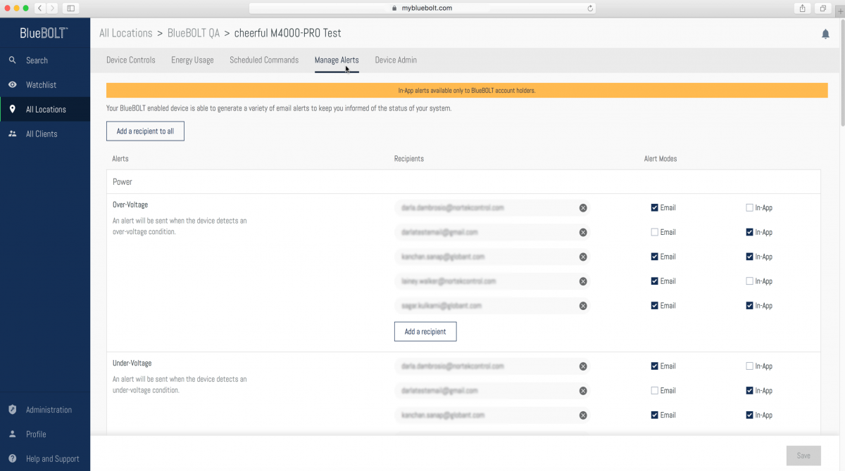 Screenshot Receive Automatic Alerts