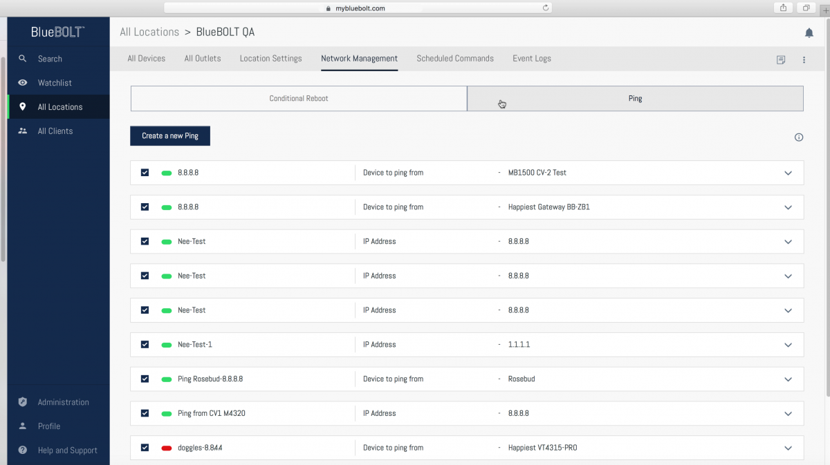 Screenshot Verify Network Connections