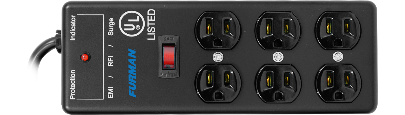 thumbnail image 2 of Furman SS-6B Pro E VS 6 Outlet AC Surge Power Strip With EVS Technology 2 of 6